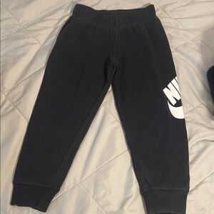 Nike Kids Black Sweatpants with Logo
